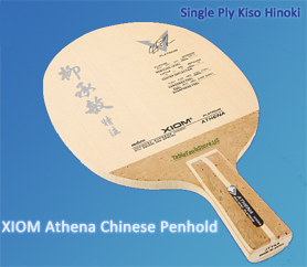 xiom chinese penhold single ply Hinoki